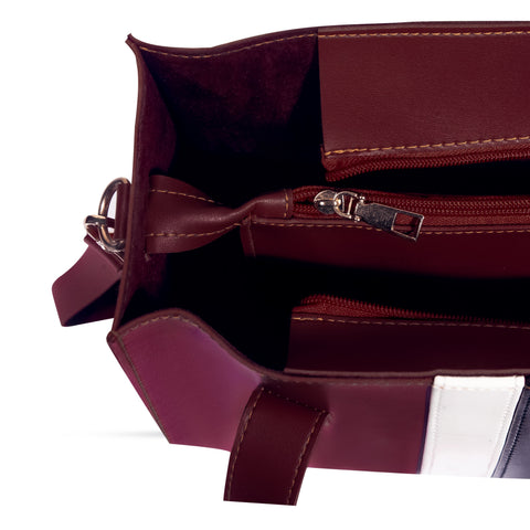 Morocco 3Pcs Shoulder bag Maroon