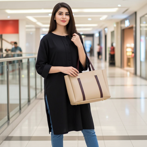 IRIS TOTE BAG BEIGE