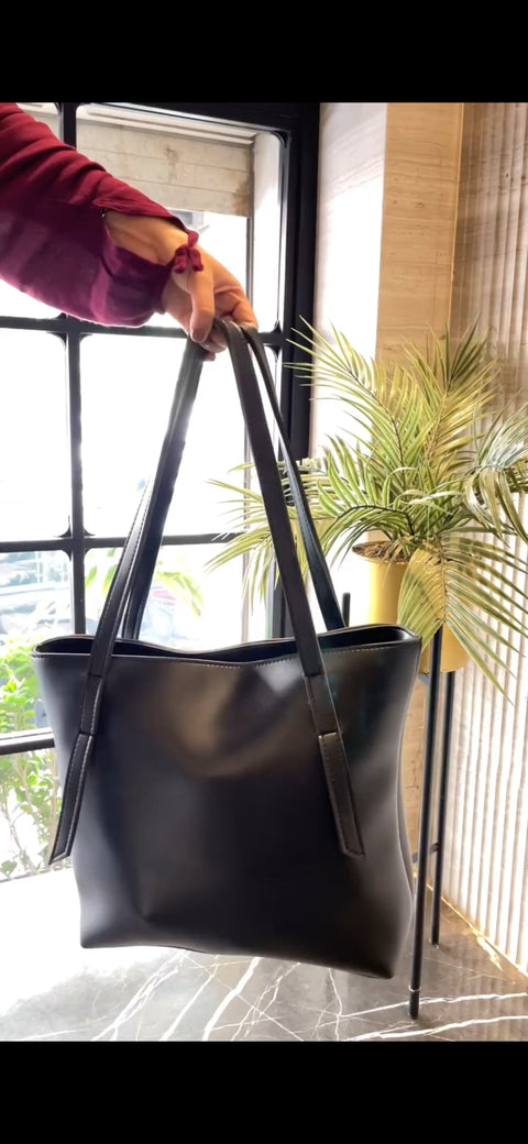 Nova Tote Black 3pc Bag