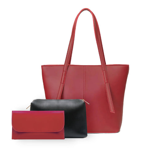 Nova Tote Maroon 3 Piece