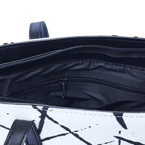 Grid Canvas Bag