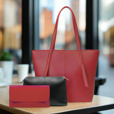 Nova Tote Maroon 3 Piece