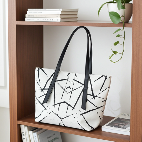 Grid Canvas Bag