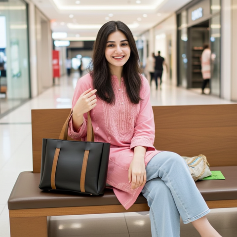 IRIS TOTE BAG BLACK